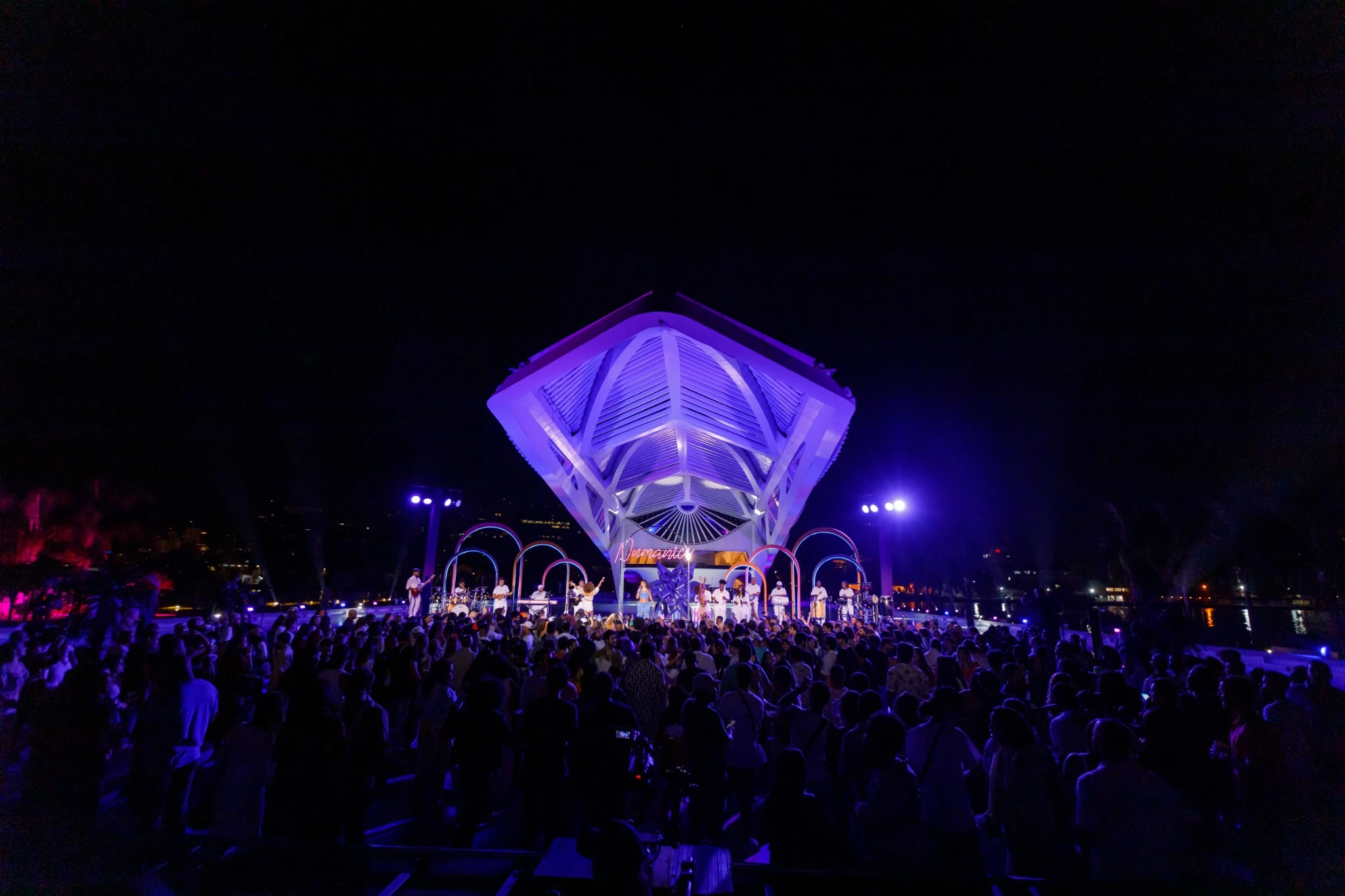 Audience and stage atmosphere during a live performance.